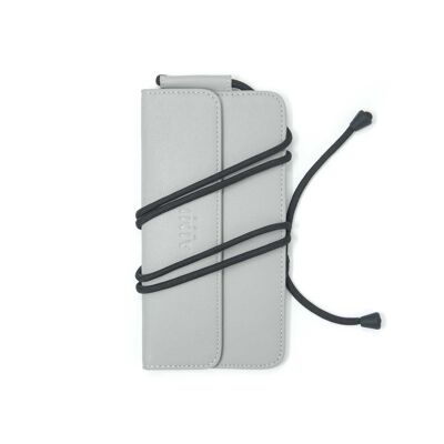 PHONE CASE | MONDSTAUB | Handytasche Grau | Leder