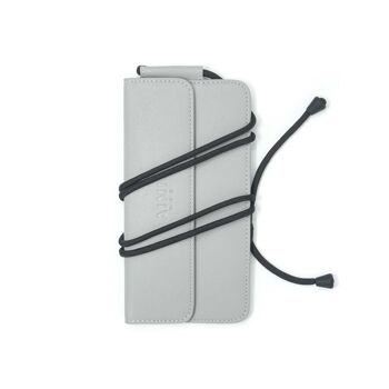 ÉTUI POUR TÉLÉPHONE | POUSSIÈRE DE LUNE | étui pour téléphone portable gris | cuir 1