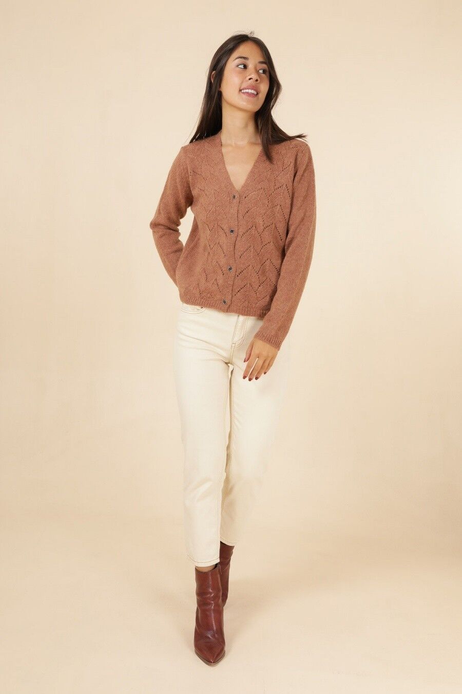 Weste MADDY Haselnuss S/M/L