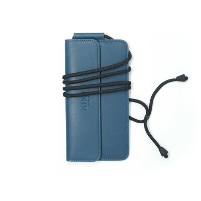 ÉTUI POUR TÉLÉPHONE | SAPHIR | étui pour téléphone portable bleu | cuir