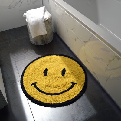 Happy Face Reversible Bath Mat