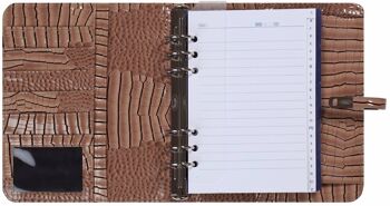 Recharge A5 agenda 2022 gloss croco taupe 2