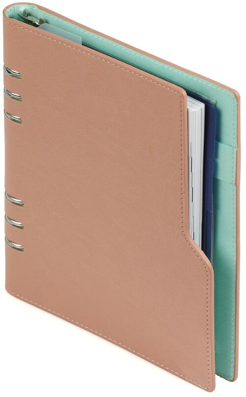 A5 Clipbook refill agenda 2022 pastel pink and green