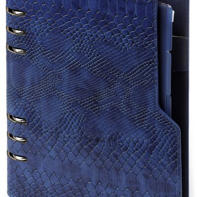 A5 Clipbook refill agenda 2022 Croco Indigo