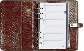 Recharge agenda 2022 Personal croco marron 3