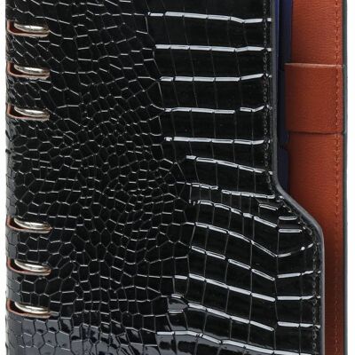 Refill Agenda 2022 Clipbook Personal Gloss Croco Black