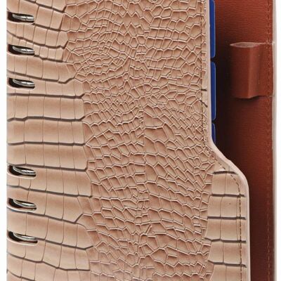 Recharge agenda 2022 Clipbook Personal gloss croco taupe