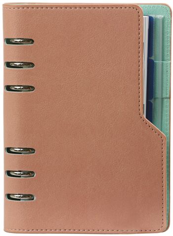 Recharge agenda 2022 Clipbook Personal rose pastel vert 2