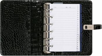 Recharge agenda agenda 2022 poche gloss croco noir 3