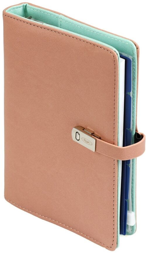 Refill diary agenda 2022 pocket pastel pink and green