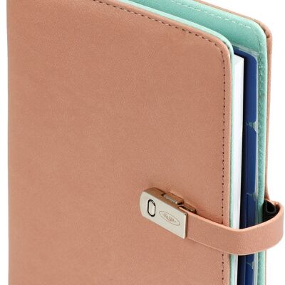 Refill diary agenda 2022 pocket pastel pink and green