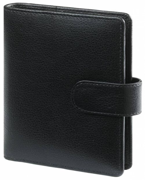 Pocket organiser black - leather