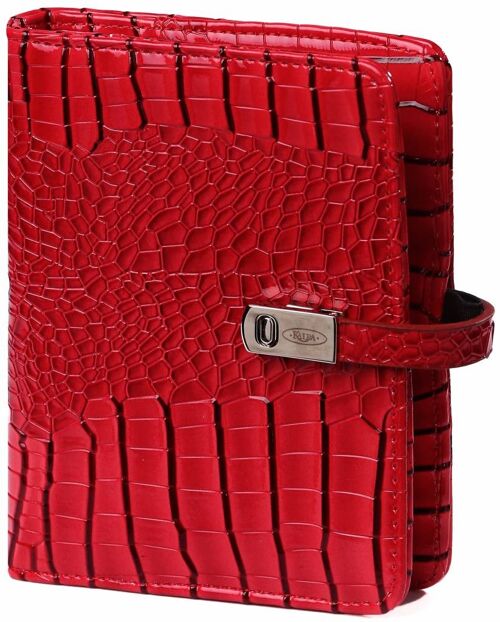 Mini organiser gloss croco red