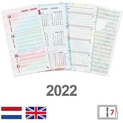 Agenda settimanale personale Dreamnotes EN-NL 2022