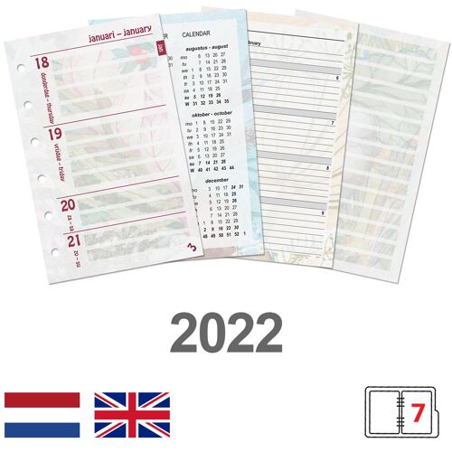 Pocket organiser week-diary Dreamnotes EN-NL 2022