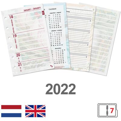 Agenda settimanale tascabile Dreamnotes EN-NL 2022