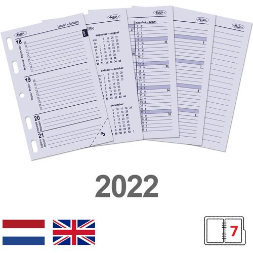 Mini organiser week-diary EN-NL 2022