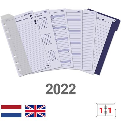 Persönlicher Organizer Tages-Tagebuch Komplette Box EN-NL 2022