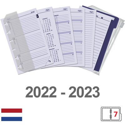 Agenda de poche agenda hebdomadaire Boite complète Néerlandais 2022-2023