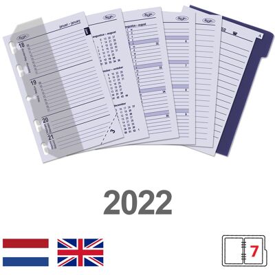 Coffret complet Mini organisateur semaine - agenda 2022