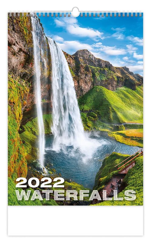 Wall Calendar Waterfalls 2022