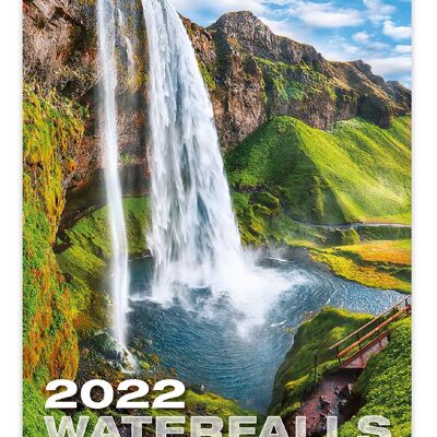 Wall Calendar Waterfalls 2022
