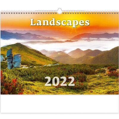 Calendario de pared Kalpa 2022 Calendarios de paisajes 45 x 31,5 cm