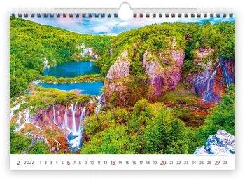 Calendrier mural Kalpa 2022 Calendriers des parcs nationaux 45 x 31,5 cm 2