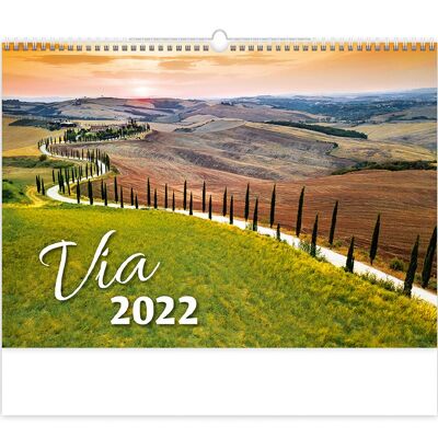Kalpa Wandkalender 2022 Via Kalender 45 x 31,5 cm | Kalender 2022