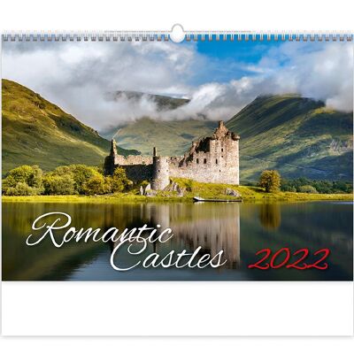 Calendario de pared Kalpa 2022 Castillos románticos 45 x 31,5 cm