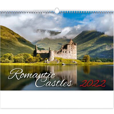 Kalpa Wandkalender 2022 Romantische Schlösser 45 x 31,5 cm