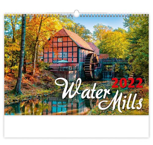 Kalpa Wall Calendar 2022 Water mills 45 x 31.5 cm | Calendar 2022