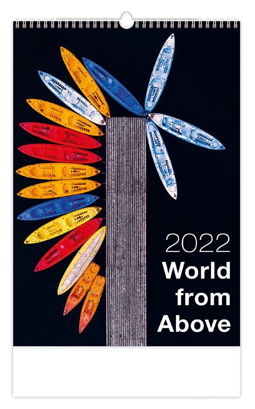 Kalpa Wall Calendar 2022 World from Above 31.5 x 45 cm