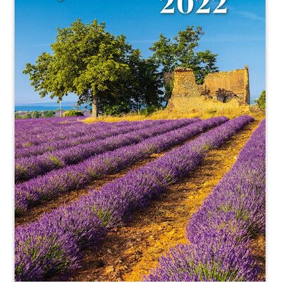 Calendario de pared Kalpa 2022 Provence 31,5 x 45 cm
