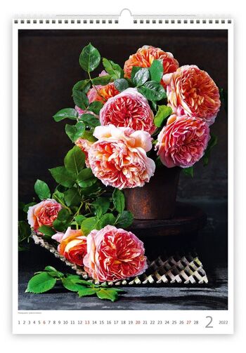 Calendrier Kalpa 2022 Fleurs magiques 31,5 x 45 cm 2