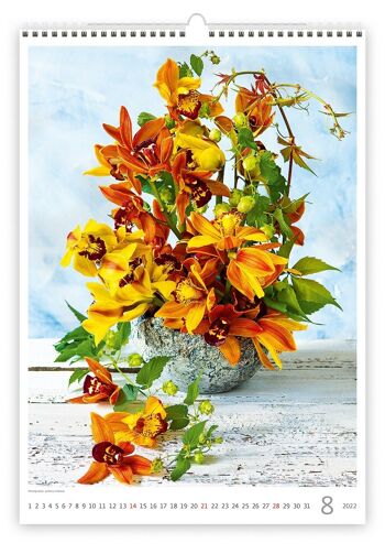 Calendrier Kalpa 2022 Fleurs magiques 31,5 x 45 cm 7