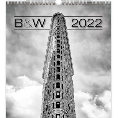 Kalpa Wall calendar 2022 B & W 31.5 x 45 cm