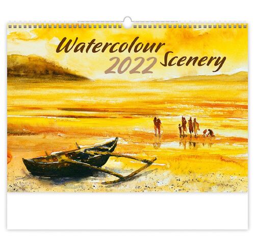 Kalpa Calendar 2022 Watercolour scenery 45 x 31.5 cm