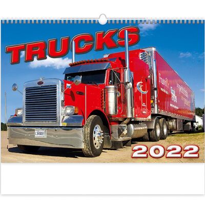 Kalpa Wandkalender 2022 Trucks Kalender 45 x 32 cm