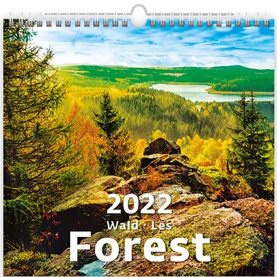Kalpa Wall Calendar 2022 Forest Calendars 34 x 32.5 cm | Calendar 2022