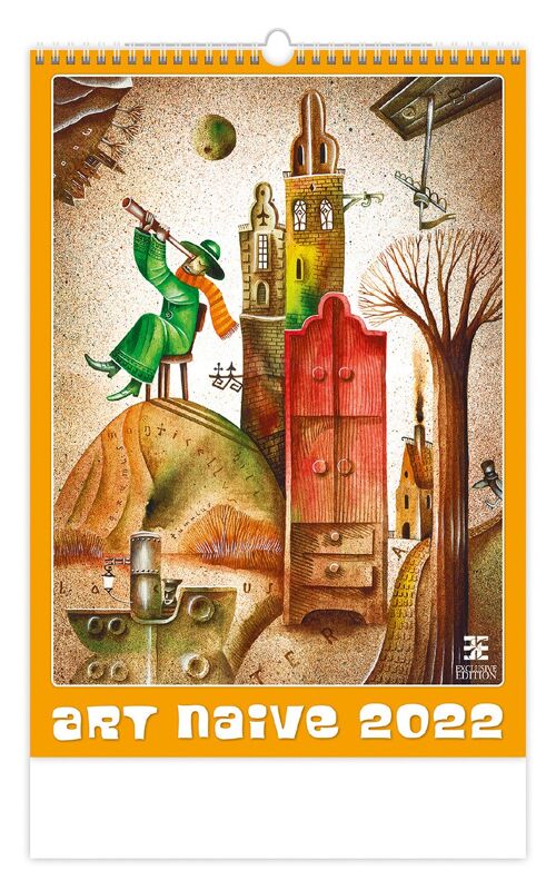 Kalpa Wall Calendar 2022 Art Naive Calendar 34 x 48.5 cm