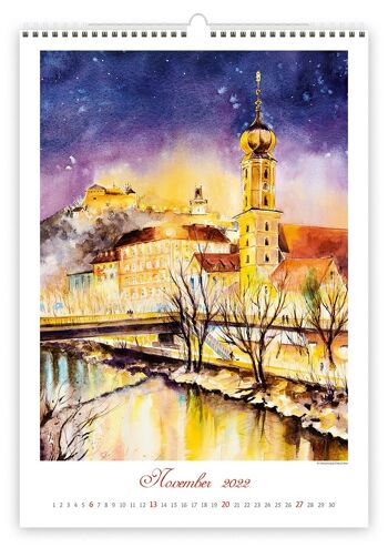 Calendrier Kalpa 2022 Aquarelle 34 x 48,5 cm 9