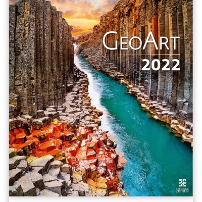 Kalpa Wall Calendar 2022 Geo art Calendar 45 x 52 cm