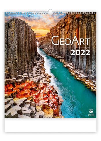 Calendrier mural Kalpa 2022 Calendrier Geo art 45 x 52 cm 1