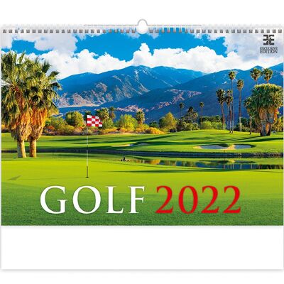 Kalpa Wall Calendar Golf 2022