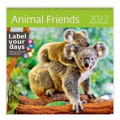 Kalpa calendar 30 x 30 cm Animal Friends
