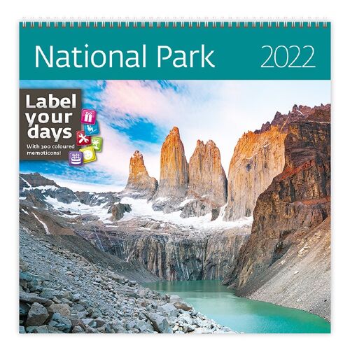 Kalpa calendar 30 x 30 cm National Parks