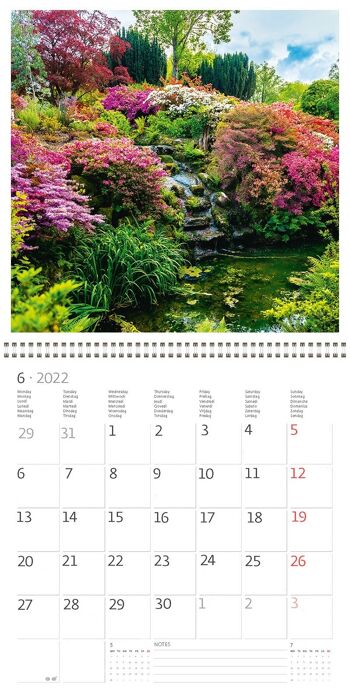 Calendrier Kalpa 30 x 30 cm Jardins 7