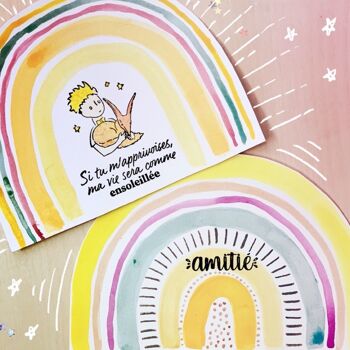 3 tampons transparents "Amitié" - Le Petit Prince 3