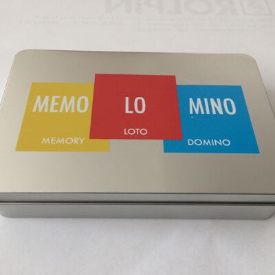 MEMOLOMINO A3 - 48 magnets, 8 Loto cards,
4 iron plates